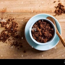 Dark muscovado sugar shown in a bowl