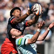 A rugby player occupying the right-wing position