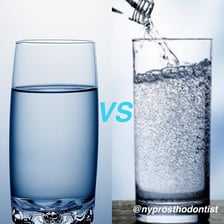 A glass of non-carbonated still water.