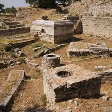 Ruins at the archaeological site traditionally identified as ancient Troy