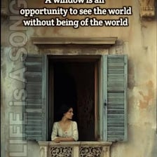 A person looking hopefully toward a possible opportunity
