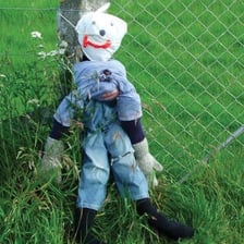A Guy Fawkes effigy prepared for a Bonfire Night celebration