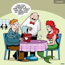 An illustration of someone making an awkward social mistake