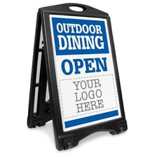A visual pairing of a complimentary meal and a person moving freely outdoors.