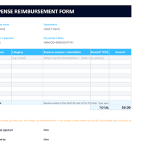 A receipt beside a payment representing repayment of an expense.