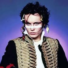 A portrait of English musician Adam Ant.