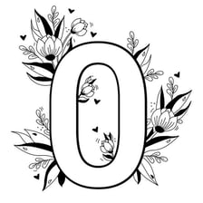 A large zero numeral displayed on a plain background