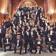 A formal gathering representing a privileged social group.