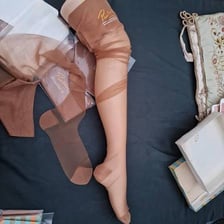 A pair of nylon stockings