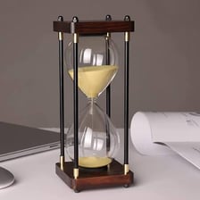 An hourglass symbolising the passage of a long period of time