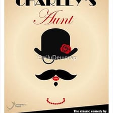 A poster or theatrical image for the comedy Charley’s Aunt