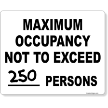A sign indicating a maximum permitted limit