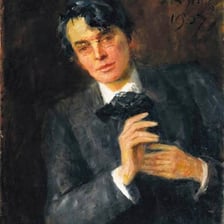 A portrait of the Irish poet William Butler Yeats