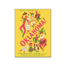 A theatre poster or production image for the stage musical Oklahoma!