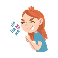 An illustration conveying spiteful anger