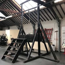 A historical gallows structure used for hangings