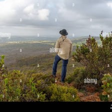 A scenic lookout on the top of a hill