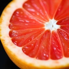 White pith visible beneath the peel of a citrus fruit