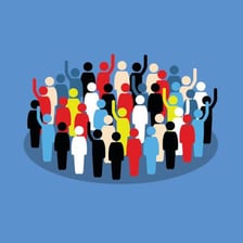 A group illustration showing nearly all members selected.