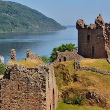 A view across Loch Ness in Scotland.