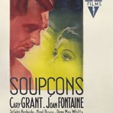 A poster for Alfred Hitchcock’s 1941 film Suspicion.