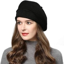 A beanie beside a beret