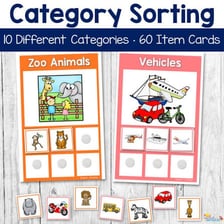 Groups of varied objects arranged separately by type