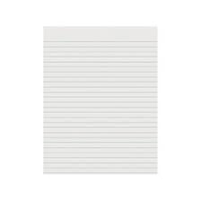 A sheet of foolscap writing paper.