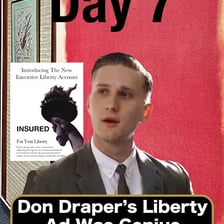 Don Draper portrayed as an advertising executive in Mad Men.