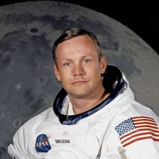 Portrait of astronaut Neil Armstrong