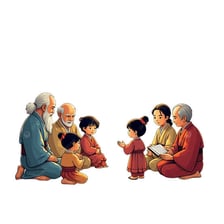 A group of wise elders in discussion