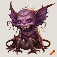 Small mischievous imps in a fantasy illustration