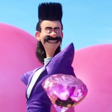 A dramatic depiction of a morally despicable villain