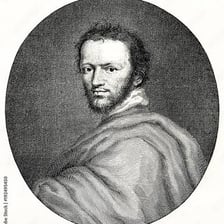 A portrait of English playwright Ben Jonson