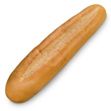 A submarine sandwich made on a long roll.