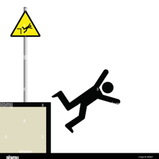 A person turning away from a visible hazard