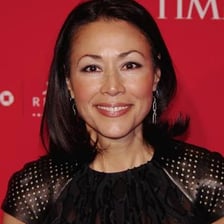 A portrait of television journalist Ann Curry.