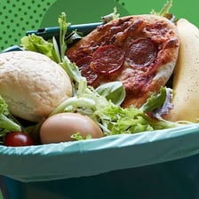 Food showing visible signs of spoilage