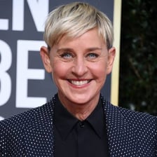 A portrait of television host Ellen DeGeneres.