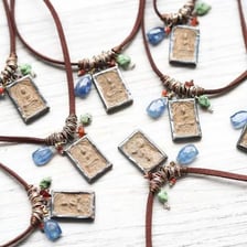 A pendant-style amulet used as a charm