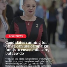 A political candidate campaigning for elected office
