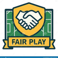 Athletes acknowledging fair play after a competition.