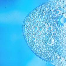 A nearly spherical soap bubble