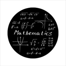 Several formulas written on a chalkboard