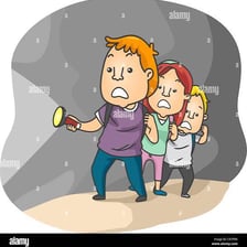 A person demonstrating courage in a challenging situation