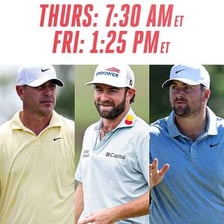 A golfer competing in the U.S. Open