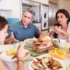 Family members involved in a heated disagreement