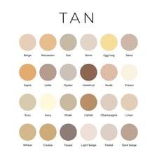 A palette showing several shades of light tan brown.