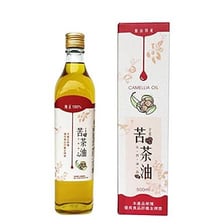 A bottle of tea seed oil used for cooking
