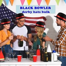 A bowler hat and a derby hat shown together